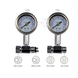 Pièce à main dentaire à haute et basse vitesse avec manomètre baromètre, instruments dentaires certifiés ISO, alimentés par machine - Product Image 5