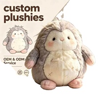 Peluche pingouin personnalisée en gros, jouet en peluche haute fidélité, service OEM ODM avec certification CE EN71