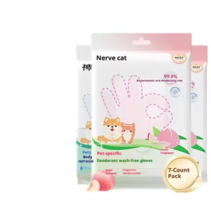 Lingettes jetables pour animaux de compagnie, tissu non tissé écologique, pas de bain nécessaire, nettoyage et désodorisation pour chats et chiens, 7 pièces - Product Image 4