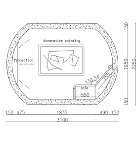 Casa Cápsula para Jardín para Villas, Microcasa de Hormigón de Alta Resistencia a Prueba de Explosiones, Casa Prefabricada con Paneles de Aluminio - Product Image 6