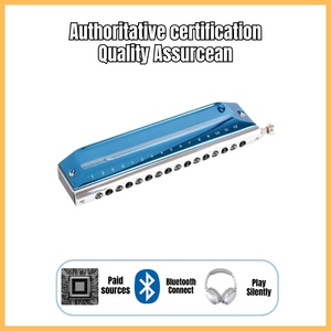 <span class=keywords><strong>Harmonica</strong></span> <span class=keywords><strong>chromatique</strong></span> haut de gamme à <span class=keywords><strong>12</strong></span> <span class=keywords><strong>trous</strong></span>-Outil d'enseignement de performance professionnel avec peigne en aluminium-Édition cadeau exquise - Product Image 2
