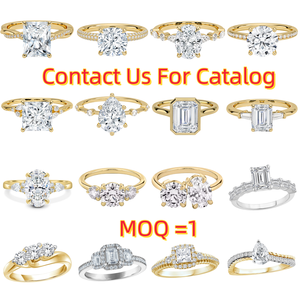 Gia Igi certificata CVD HPHT Lab diamante coltivato 14k/18k oro massiccio taglio ovale solitario anello di fidanzamento per le donne - Product Image 5