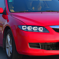Ensemble de phares LED KGKB pour Mazda 6 GG GH 2003-2015, mise à niveau style Bugatti, lentille de projecteur, clignotant séquentiel, Plug & Play
