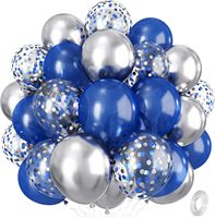 Ensemble de 30 ballons en latex multicolores, ballons confettis métalliques, combo pour mariage, anniversaire, décoration de fond photo