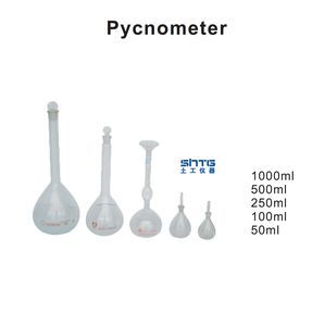 Pycnometer phòng thí nghiệm 50ml-1000ml thủy tinh trọng lực pycnometer chai phòng thí nghiệm khác nhau Spec thủy tinh trọng lực cụ thể đất pycnomet - Product Image 2