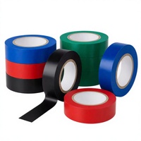Nastro Isolante Elettrico in PVC Colorato ad Alta Tenacità, Spessore 0,13mm, Lunghezza 10m, Intervallo di Temperatura 0-80°C, con Logo