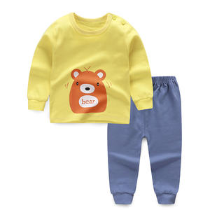 Pijamas de Algodón de Manga Larga para Niños Otoño 2019 con Botones - Product Image 2