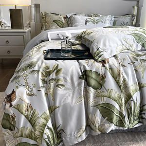 Juego de cuatro piezas nórdico minimalista de seda helada para verano, transpirable, ecológico, con funda de almohada de algodón lavado, para <span class=keywords><strong>cama</strong></span> europea. - Product Image 2