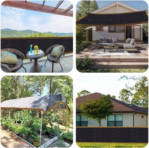 Filet pare-soleil rectangulaire en HDPE anti-UV pour café, 200 GSM, pour terrasse extérieure, jardin, <span class=keywords><strong>abri</strong></span> de <span class=keywords><strong>piscine</strong></span>, auvent de voiture - Product Image 4