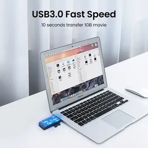 Lecteur de cartes UGREEN CM180 portable USB 3.0 multifonction 4 en 1 TF <span class=keywords><strong>SD</strong></span> MS CF, <span class=keywords><strong>adaptateur</strong></span> de <span class=keywords><strong>carte</strong></span> mémoire <span class=keywords><strong>flash</strong></span> pour PC Macbook - Product Image 2