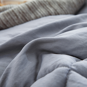 Màu Xám Có Thể Đảo Ngược Thay Thế 1 Mảnh Tất Cả Các Mùa Microfiber Ultra-Soft Fluffy Breathable Quilt Comforter Duvet - Product Image 5
