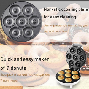 AOJA Multi Plates Option 4 Slices Waffle Maker Mini Snake 7 Holes Cute Animal Pancake Postre Making Machine Kids-friendly - Product Image 5