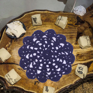 Punctual Handmade Contemporary Crochet Lace Cotton <b>Round</b> <b>Table</b> Bottle Cup <b>Mats</b> Doilies Placemat Coasters 14-16cm - Product Image 3