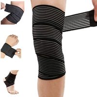 Bandage élastique de Compression, Support de genou, sangle de sport, bandes de protection de genou, cheville, jambe, coude, poignet, attelle de mollet, enveloppe de genou de sécurité