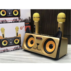 Nouveau style 2026 : Enceinte sans fil SD305 en forme de chat pour KTV à domicile avec deux microphones et audio BT4.2 - Product Image 2