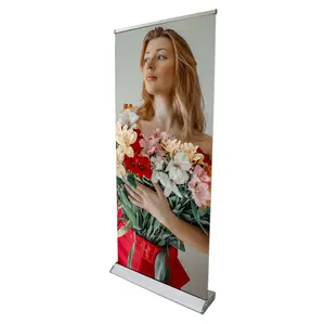 Factory Wholesales Price High Quality Display Roll Up Banner Stand With Luxury Wide Base With TE-2AE2 Model