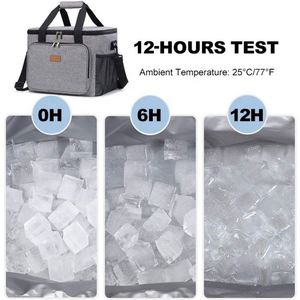 Sac isotherme portable pour pique-nique en plein air, étanche, personnalisable avec logo, pour aliments et repas - Product Image 4