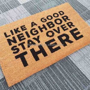 Tapis de porte en coco personnalisés en gros, impression personnalisée, texte, citation, dicton amusant, bienvenue - Product Image 4