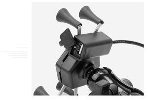 New Waterproof Xe Máy Điện Thoại Chủ Núi Với Sạc Với QC3.0 <span class=keywords><strong>USB</strong></span> Port Grip Điện Thoại Di Động Chủ GPS Navigation Bracket - Product Image 6