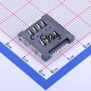 SIM-020X SIM Card Connector SMD Connector Plug-In Type Mini SIM Card Card Holder 2.85mm - Product Image 2