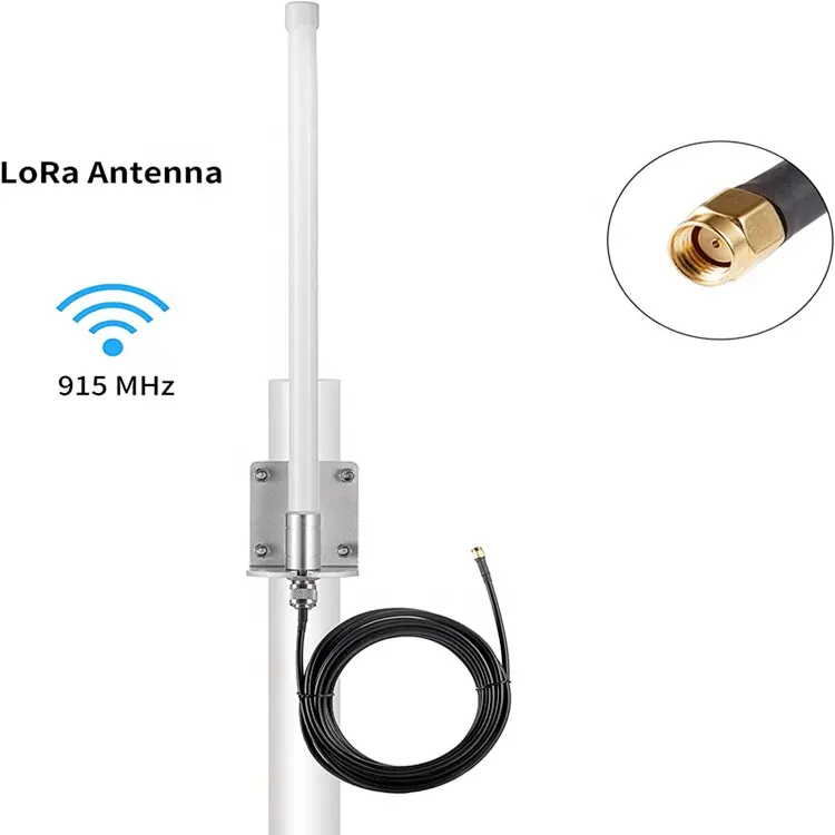 High Gain 3dbi 5dbi 6dbi 8dbi 10dbi 12dbi 868MHz 915MHz Lora Outdoor Antenna Fiberglass Outdoor Antenna