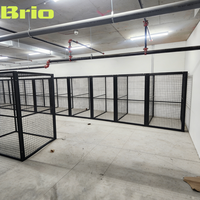 Casier en treillis métallique BRIO Free CAD Layout 2'*2' sur mesure pour petit bureau à domicile et espace personnel