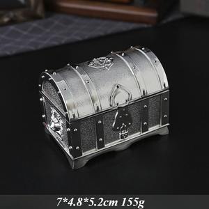 RTS กล่องหีบโจรสลัดโลหะสไตล์ยุโรปคลาสสิกกล่องเก็บของสุดสร้างสรรค์ของขวัญสุดสร้างสรรค์สำหรับเด็กเครื่อง<span class=keywords><strong>เงิน</strong></span> - Product Image 3