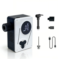 Automatic Fast Inflate bicycle Pump 120PSI Mini Portable Electric Bike air Pump with Presta Schrader Valve