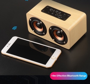 Portable Wireless Speaker Wood Sound Bar with Active BT 5.0 1200mAh Battery Super Bass <strong>Stereo</strong> Handheld <strong>System</strong> - Product Image 6