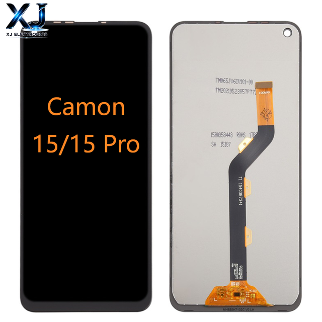 XJ Brand Infinix Camon 15 Pro & Camon 15 AIR Phone Screen Assembly with Touch Display LCD 1 Year Warranty 400cd+ Luminance