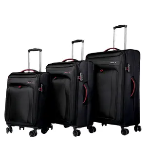 Best selling RPET travel EVA vantage soft Nylon fabric luggage Hard Shell Trolley Trunk Luggage Sets Suitcase luggage set