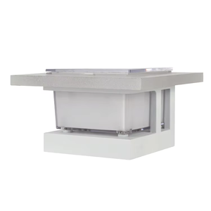 ไฟขนาด2.5x2.5นิ้วโพลีโทนกันน้ำกลางแจ้ง IP65สวนแบบวิลล่าแบบเรียบง่ายโคมไฟเสาพลังงานแสงอาทิตย์ LED พลังงานแบตเตอรี่ได้รับการรับรองจาก ROHS - Product Image 2