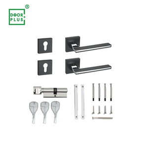 Doorplus, manija de <span class=keywords><strong>puerta</strong></span> <span class=keywords><strong>Exterior</strong></span> DE PRIVACIDAD Popular moderna, manija de <span class=keywords><strong>puerta</strong></span> de tracción dorada y negra, manija de <span class=keywords><strong>puerta</strong></span> Interior con cerradura para Baño - Product Image 5