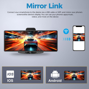 Maustor kamera dasbor mobil 4K nirkabel, kamera perekam video mobil <span class=keywords><strong>android</strong></span> dengan fitur Wifi Gps mobil dvr layar perekam navigasi 10.26 inci - Product Image 4