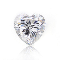 Fabrika fiyat DEF VVS renk 4-9mm 0.3-3CT sentetik kalp mozanit elmas