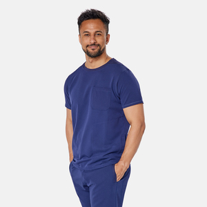 Tops de travail pour médecins, en popeline de polyester antistatique réversible de luxe YUHONG, en stock, manches courtes. - Product Image 4