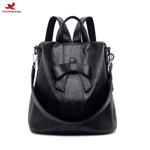 Fashion High Quality PU Leather <b>Lady</b> Anti Theft Shoulder Bags Waterproof Travel <b>Backpack</b> for Student RTS Bulk Mixed Order - Product Image 1