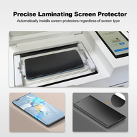 2025 MOMOTECH, nuevo diseño, una máquina, dos funciones, máquina aplicadora, Protector de pantalla, máquina cortadora de película