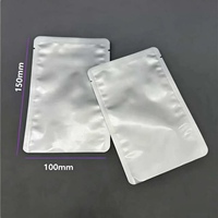 Sachet plat laminé en aluminium à trois soudures latérales, multi-tailles, thermoscellable, avec encoche de déchirement, pour échantillons