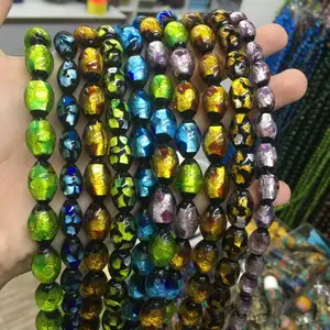 Bán Buôn Nhiều Màu Luminous Metle Glass Beads Đối Với Bracelet Làm Nhật Bản Phong Cách Lỏng Hạt Thủy Tinh DIY Hạt Phụ Kiện