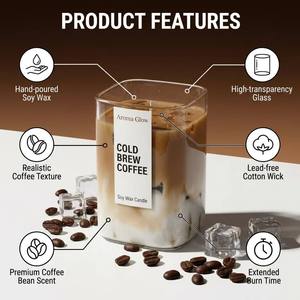 Handmade Simulated Coffee Aromatherapy Candles, Indoor Fragrance Decoration, and Souvenirs - Product Image 3