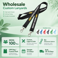 Lanière personnalisée par sublimation avec enrouleur rétractable, sangle de cou en polyester personnalisée pour porte-badge d'identification de bureau