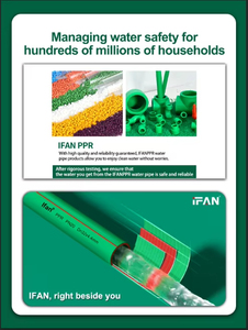 IFAN Bán hàng nóng tiêm <span class=keywords><strong>Polypropylene</strong></span> PPR ống pn25 nhựa màu xanh lá cây ống nước Vật liệu phụ kiện PPR Phụ kiện cho cấp nước - Product Image 4