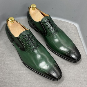 Zapatos Oxford de Último Diseño en Talla Grande, Venta Directa, Zapatos Casuales de Negocios Formales de Cuero Genuino para Hombre - Product Image 1