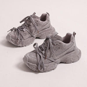 Women's Luxury Designer Chunky Sneakers High Quality Casual Fashion Walking <b>Shoes</b> Comfortable Cushioning Breathable Leather - Product Image 6