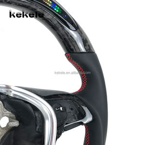 Volant de direction en fibre de carbone forgé RPM LED personnalisé pour Volkswagen <span class=keywords><strong>VW</strong></span> <span class=keywords><strong>Golf</strong></span> MK7 Jetta 7.5 Mk6 GTD GTE Polo GTI CC Passat Tiguan - Product Image 5