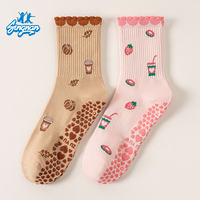 Calcetines de Pilates Antideslizantes de Alta Gama, Listos para Enviar, Sin Pedido Mínimo, Calcetines de Pilates Antibolitas, Fabricante