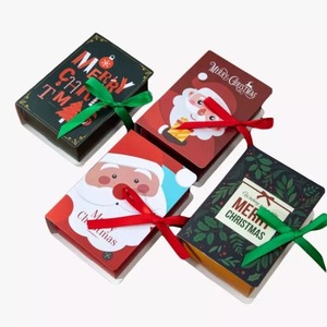 คุกกี้คริสต์มาส กล่องกระดาษแข็ง ของขวัญ เค้กช็อกโกแลต ริบบิ้นลูกกวาด บรรจุภัณฑ์สามารถปรับแต่งได้ตามความต้องการ - Product Image 4