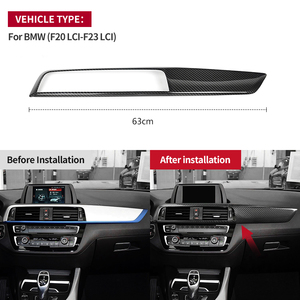 แผงควบคุมส่วนกลางของรถยนต์ทำจากคาร์บอนไฟเบอร์สำหรับ2016-2018 F22 F20 BMW F21 F23 lci - Product Image 2
