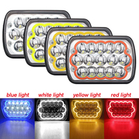 5x7 7 pouces 45W Halo Led Voiture Travail Lumière Haut Bas Faisceau avec 45W Extérieur Auto Éclairage Travail 7pulgadas